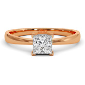 0.5 CTW Princess Cut Diamond Engagement Ring "Autumn" thumbnail