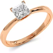 0.5 CTW Princess Cut Diamond Engagement Ring "Autumn" thumbnail