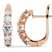 2.6 CTW Lab Diamond Leverback Earrings "Erika" thumbnail