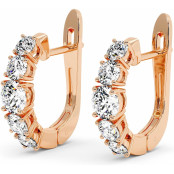 2.6 CTW Lab Diamond Leverback Earrings "Erika" thumbnail