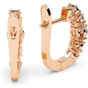 2.6 CTW Lab Diamond Leverback Earrings "Erika" thumbnail