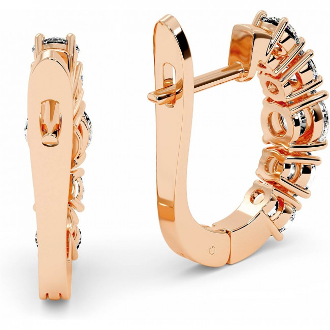 2.6 CTW Lab Diamond Leverback Earrings "Erika"