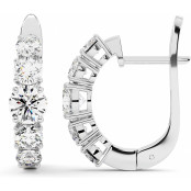2.6 CTW Lab Diamond Leverback Earrings "Erika" thumbnail