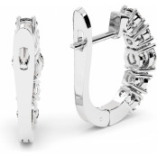 2.6 CTW Lab Diamond Leverback Earrings "Erika" thumbnail