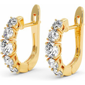 2.6 CTW Lab Diamond Leverback Earrings "Erika" thumbnail