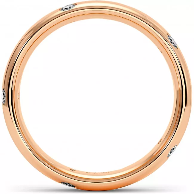 0.3 CTW Lab Diamond Wedding Band "Etoile"