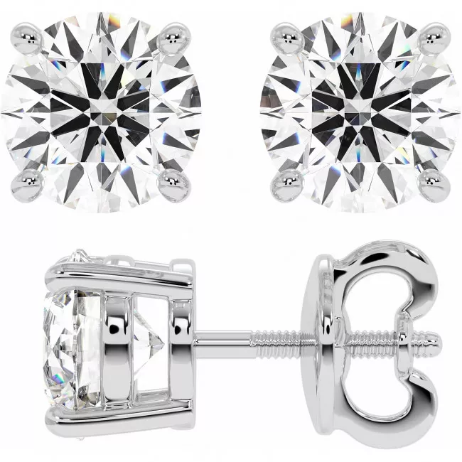 4 CTW Lab Diamond Stud Earrings "Madison"