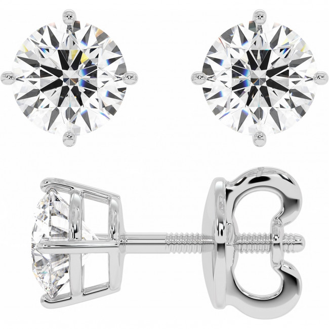 2 CTW Lab Diamond Stud Earrings "Madison"