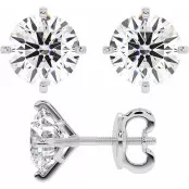 6 CTW Lab Diamond 4-Prongs Stud Earrings "Verona" thumbnail