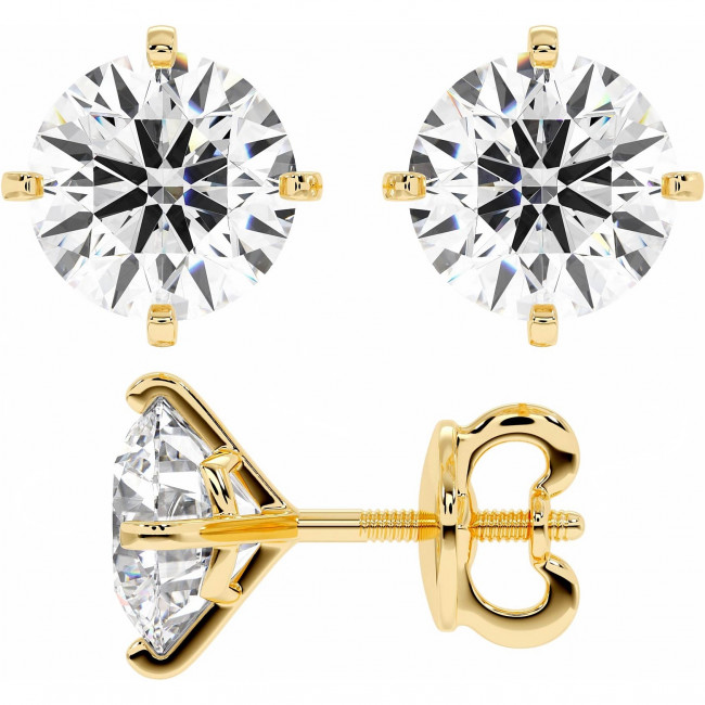 6 CTW Lab Diamond 4-Prongs Stud Earrings "Verona"