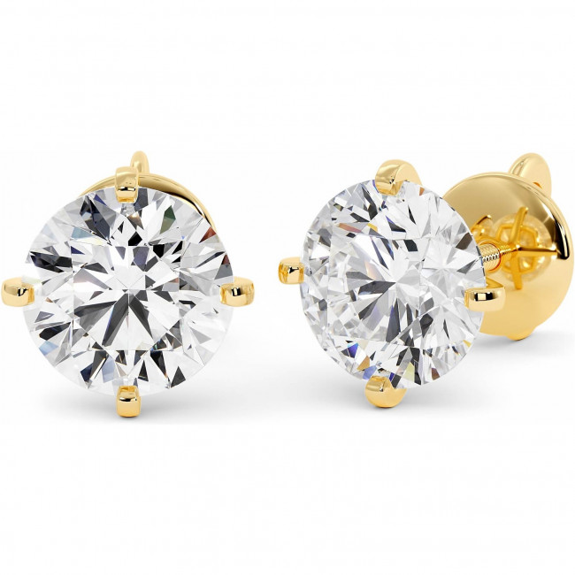6 CTW Lab Diamond 4-Prongs Stud Earrings "Verona"