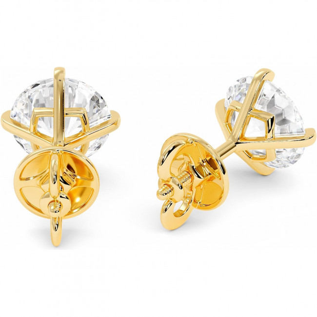6 CTW Lab Diamond 4-Prongs Stud Earrings "Verona"