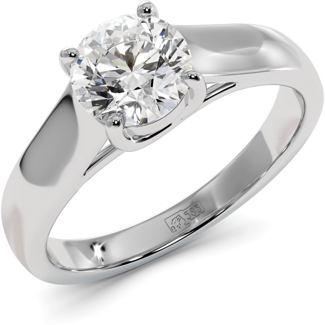 1 CTW Lab Diamond Engagement Ring "Lucida"