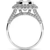 2.8 CTW Cushion Cut Diamond Engagement Ring "Sharon" thumbnail