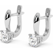 2 CTW Lab Diamond Leverback Drop Earrings "Morgan" thumbnail