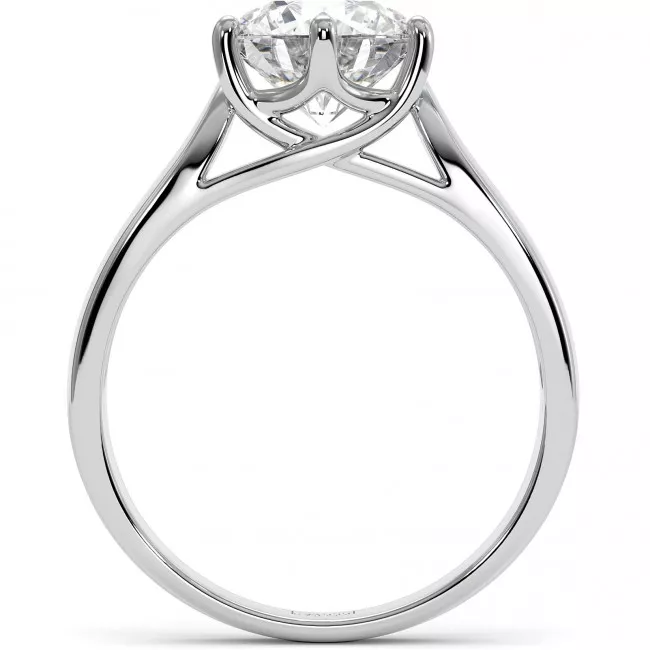 2 CTW Lab Diamond Wide Engagement Ring "Daphie"