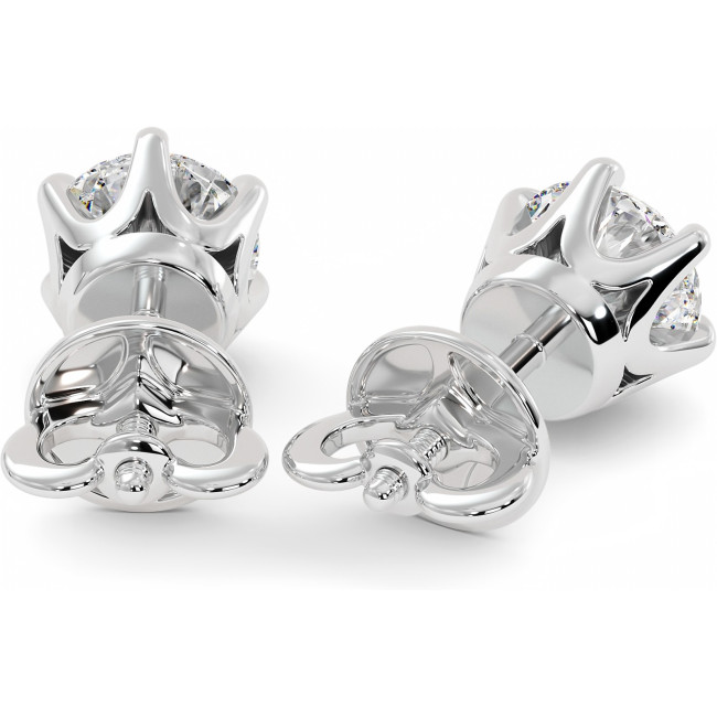 3 CTW Lab Diamond Stud Earrings "Tiffy"