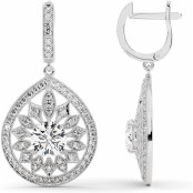 4 CTW Lab Diamond Fashion Earrings "Ulyana" thumbnail