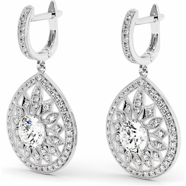 4 CTW Lab Diamond Fashion Earrings "Ulyana"