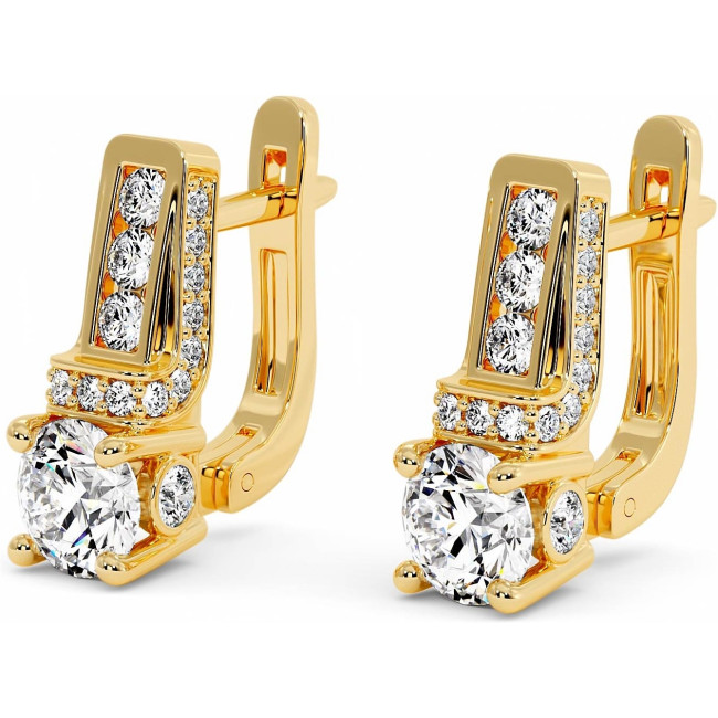 2.9 CTW Lab Diamond Earrings "Aurora"