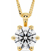 1 CTW Lab Diamond 6-Prong Pendant "Tiffy" thumbnail