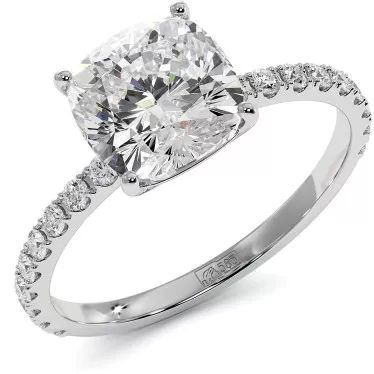 2.7 CTW Cushion Lab Diamond Engagement Ring "Gabriella"
