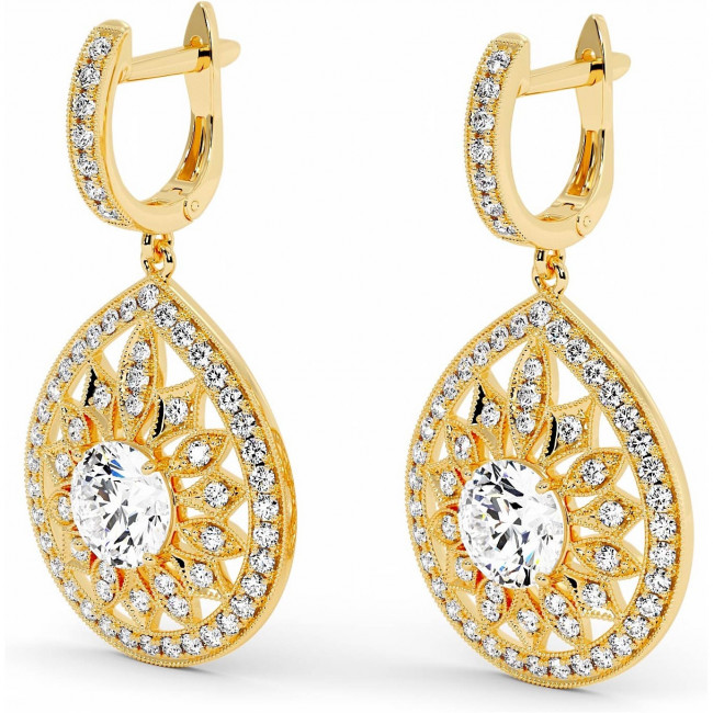 4 CTW Lab Diamond Fashion Earrings "Ulyana"