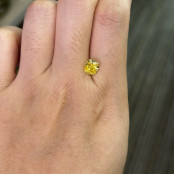 Fancy Intense Yellow Cushion Lab Grown Diamond 1.56 CT thumbnail