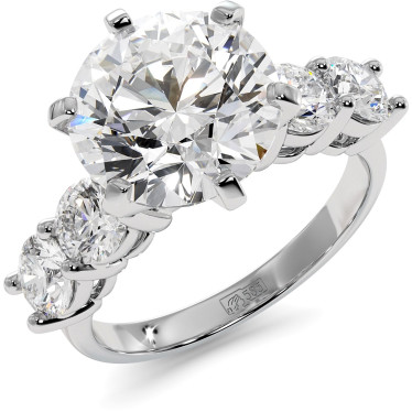 4 CTW Lab Diamond Engagement Ring "Alfreda"