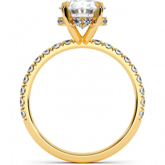 3.4 CTW Oval Lab Diamond Engagement Ring "Jill"