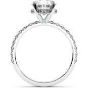 3.4 CTW Oval Lab Diamond Engagement Ring "Jill" thumbnail