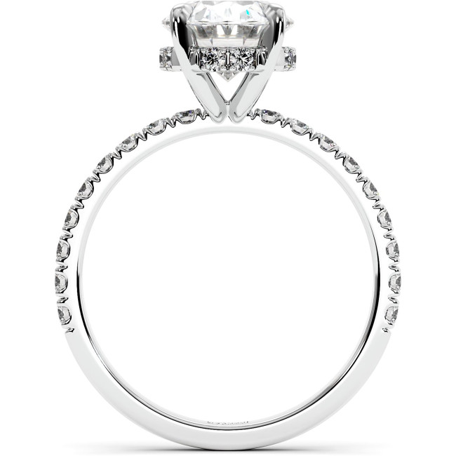 3.4 CTW Oval Lab Diamond Engagement Ring "Jill"