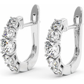 2.6 CTW Lab Diamond Leverback Earrings "Erika" thumbnail