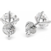6 CTW Lab Diamond 4-Prongs Stud Earrings "Verona" thumbnail