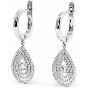 1.3 CTW Lab Diamond Drop Earrings "Denise" thumbnail