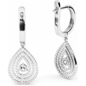 1.3 CTW Lab Diamond Drop Earrings "Denise" thumbnail