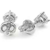1 CTW Lab Diamond Stud Earrings "Madison" thumbnail