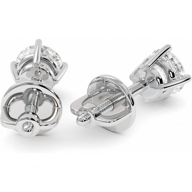1 CTW Lab Diamond Stud Earrings "Madison"