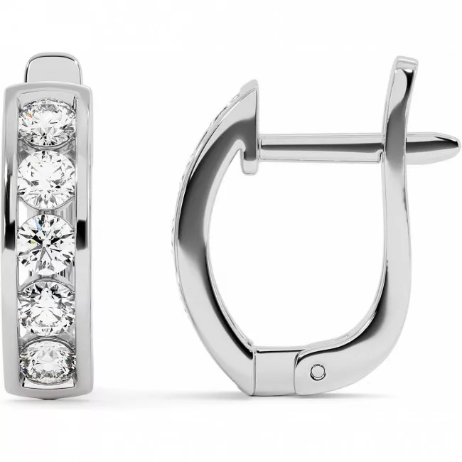 1 CTW Lab Diamond Earrings "Agnetta"